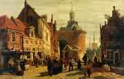 unknow artist European city landscape, street landsacpe, construction, frontstore, building and architecture. 326 oil painting picture wholesale